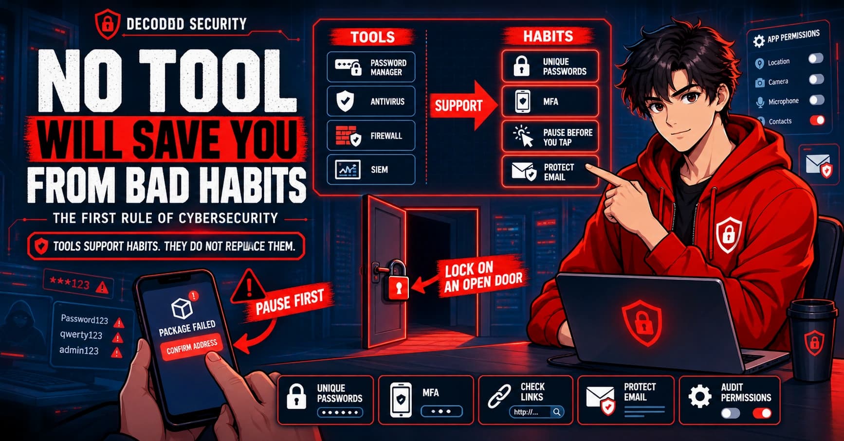 First rule of cybersecurity: no tool alone will save you from bad habits